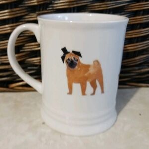 EUC Fringe Pug Coffee Tea Cup Mugs 14 Ozs #101